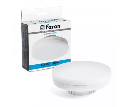 846547 - Feron GX70 15W 1300Lm 6400K 6K 40х110 матовая LB-472 48305 (1)