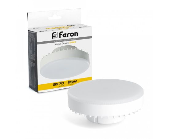 846551 - Feron GX70 25W 1950Lm 2700K 2K 42х110 матовая LB-474 38268 (1)