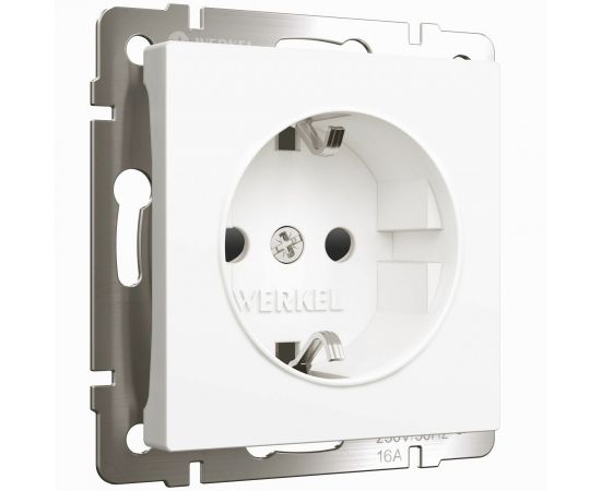 848965 - Werkel мех. роз. СУ 1 мест. 16A земля шторки (белый матовый) IP31 W1171161 a059266 (1)