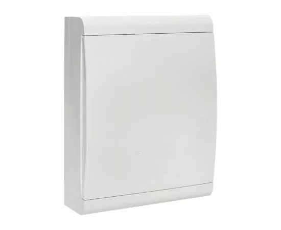807653 - EKF SlimBox бокс (корпус) пластик ЩРН-П-24 мод. навесной белая дверца IP41 sb-n-24w (1)