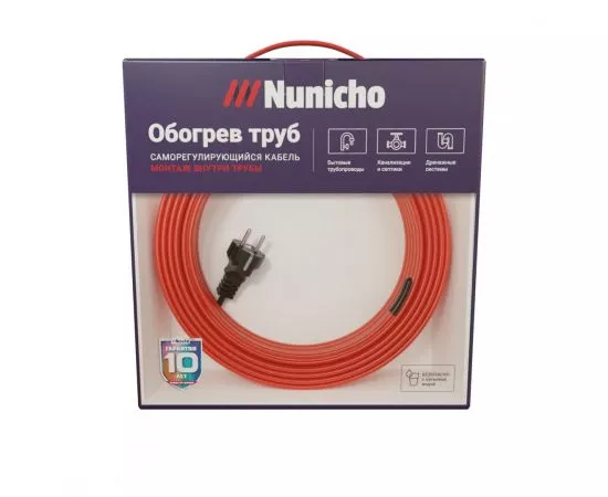 804192 - NUNICHO саморег. кабель пищевой (комплект в трубу) экран. MICRO10-2CR, 5м/50Вт (10Вт/м) (1)