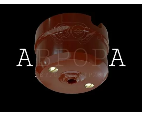 846888 - МЕЗОНИНЪ Аврора коробка потолочная для светильников фарфор D65x45.5, коричневый GE70812-04 (1)
