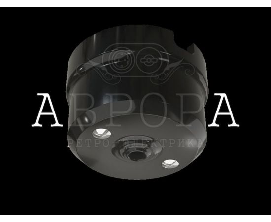 846890 - МЕЗОНИНЪ Аврора коробка потолочная для светильников фарфор D65x45.5, черный GE70812-05 (1)
