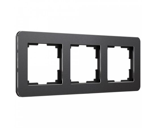 851554 - Werkel рамка СУ 3 мест Platinum (черный алюминий) W0032608 a059216 (1)
