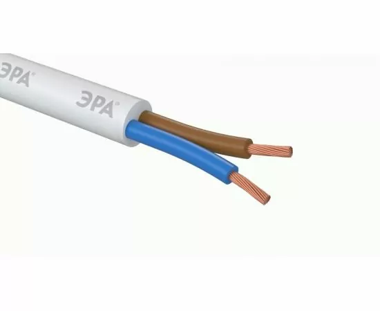 852611 - ЭРА Провод ПВС 2х2,5 (бухта 20м)  ГОСТ белый ЭРА 58817 (1)