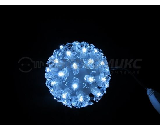 553151 - Фигура световая Шар/Сакура 50LED, белый, d=12см, IP44, 501-601 Neon-Night (1)