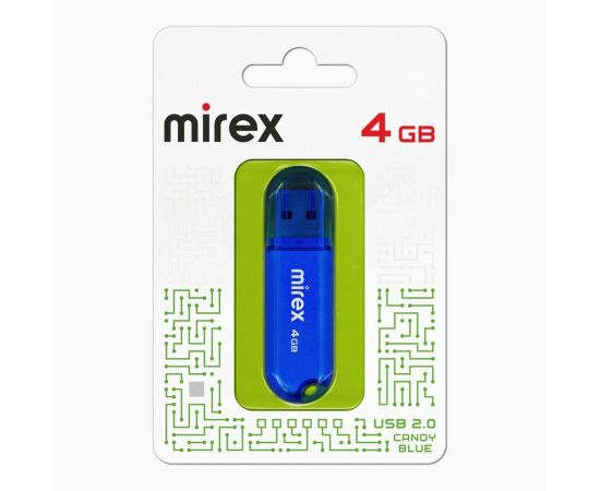 852537 - Флэш-диск USB 4Gb Mirex CANDY BLUE (ecopack) (1)