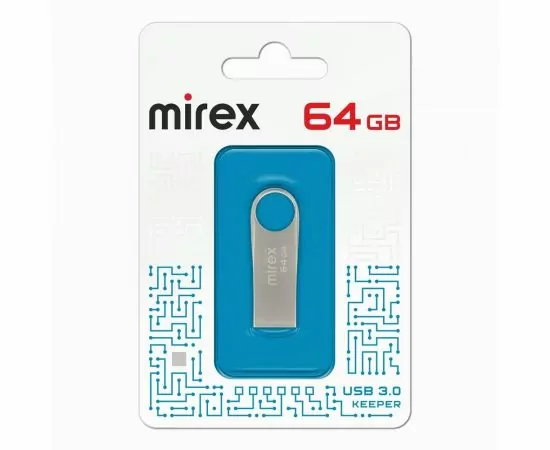 852547 - Флэш-диск USB 64Gb 3.0 Mirex KEEPER (ecopack) (1)