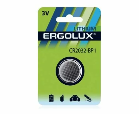 853991 - Элемент питания Ergolux CR2032 BL1 (1)