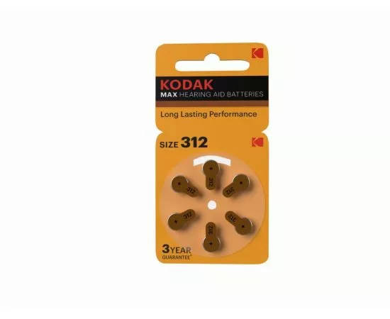 856018 - Э/п Kodak ZA312-6BL [KZA312-6] MAX для слуховых аппатаров 51738 (1)