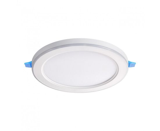 856111 - NOVOTECH 359010 SPOT NT23 бел. св-к встр. св/д (три сцен. работы) LED 4К+RGB 12W+4W 100-265V 960lm (1)