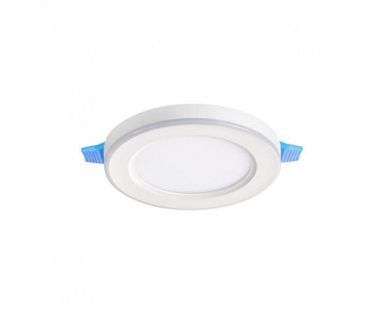 856112 - NOVOTECH 359009 SPOT NT23 бел. св-к встр. св/д (три сцен. работы) LED 4К+RGB 6W+3W 100-265V 540lm (1)