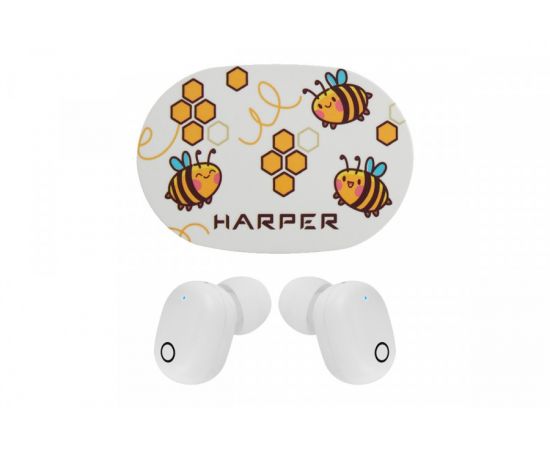 859472 - Наушники HARPER HB-534 bee (white) H00003191 (1)