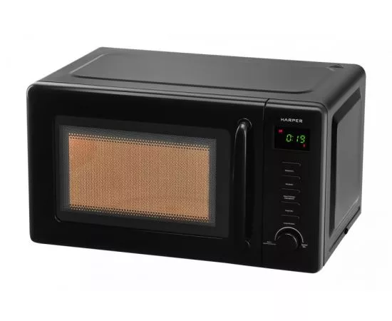860028 - Микроволновая печь (СВЧ) HARPER HMW-20ST02, 700Вт, 20л, электр.упр., черный H00003363 (1)