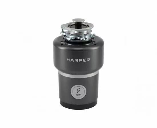 860052 - Измельчитель пищевых отходов HARPER HWD-800D01, 750Вт, 1л.с., 4000об/мин, d=9см, 1,5л, проточный (1)