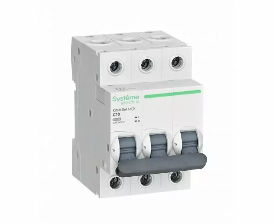 853875 - Systeme electric City9 Автоматический выкл. 3P 10А 4,5кА х-ка C C9F34310 (4!) (1)