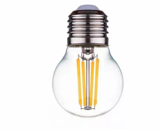 860016 - Ecola шар G45 E27 7W 2700K 2K прозр. 68х45 филамент (нитевидная) 360° Premium N7PW70ELC (10!) (1)