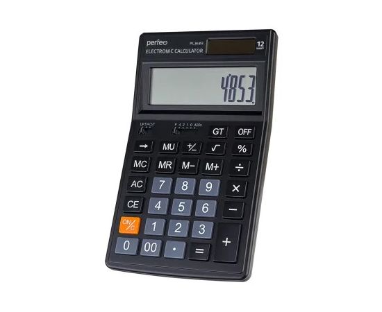 862940 - Perfeo калькулятор PF_B4853, бухгалтерский, 12-разр., черный (1)