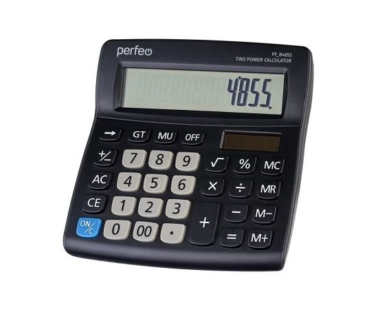 862942 - Perfeo калькулятор PF_B4855, бухгалтерский, 12-разр., черный (1)