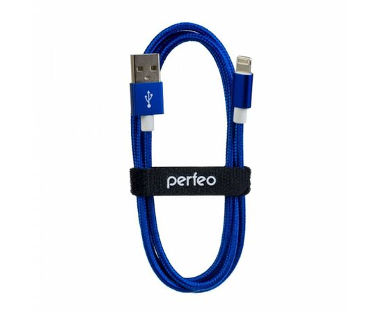 771563 - Кабель USB(A)шт. - 8 pin шт. (iphone), синий, 3 м Perfeo (I4312) (1)