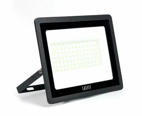 872633 - Saffit прожектор св/д 100W(9000lm) 2835SMD 4000K 4K 185х33х245 черный IP65 SFL90-100 55230 (1)
