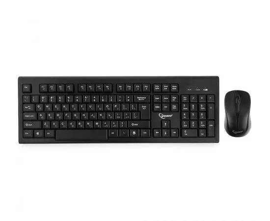 651699 - Комплект клавиатура+мышь беспров. Gembird KBS-8002, 2.4ГГц, черный, 104 клавиши+4 кнопки, 1000DPI (1)