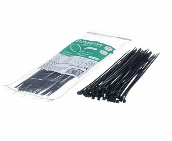 865028 - Systeme Electric хомут (стяжки) нейлон 2.5х100 черный (уп.100шт, цена за уп) IMT10025B (1)