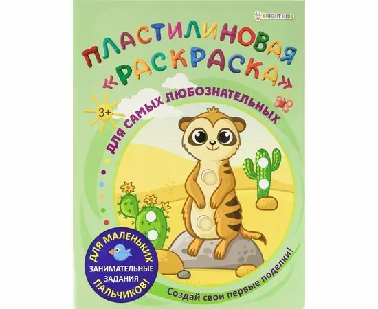 866859 - Пластилиновая раскраска ДЛЯ САМЫХ ЛЮБОЗНАТЕЛЬНЫХ 6л,обл.-целл.к,уф-лак,бл-офс,полноц Арт.АКТ-8891 (1)