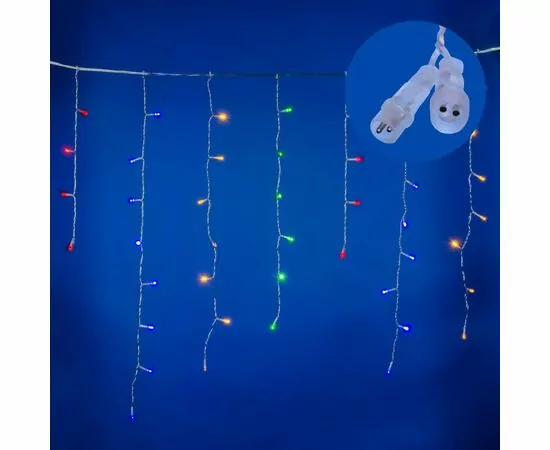 868164 - Uniel Гирлянда-бахрома ул. св/д мерцание 25м 440 LED провод прозрач ULD-B25006-440/TTK MULTI IP44 (1)