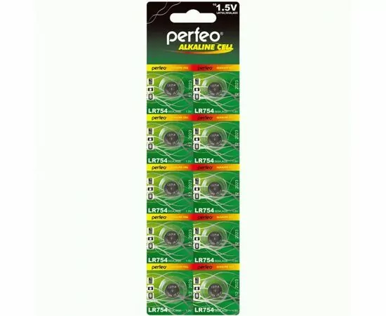 870490 - Perfeo э/п AG5 LR754/10BL Alkaline Cell PF LR754/10BL (1)