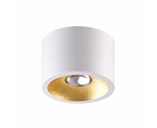 871097 - ODEON LIGHT 6668/1CL HIGHTECH ODL19 255 бел с с зол.фольгир. накл.св-к LED GU10 1x7W GLASGOW (1)