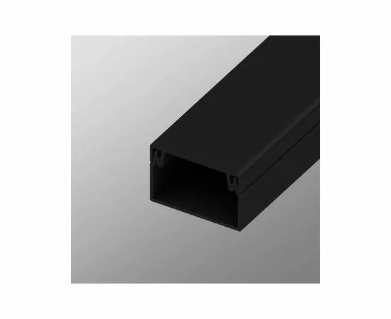 871234 - ЭРА кабель-канал ПВХ черный 25х16 2м (50м в уп., цена за 1м) KK-B-25-16 61740 (1)