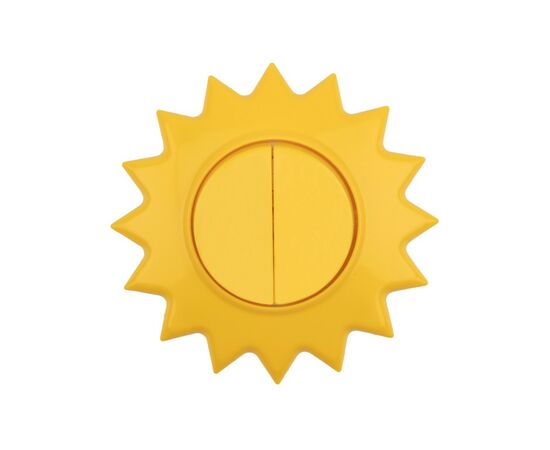 871792 - KRANZ HAPPY выкл. 2 кл., СУ Солнце, 10 А, желтый KR-78-0618 (1)