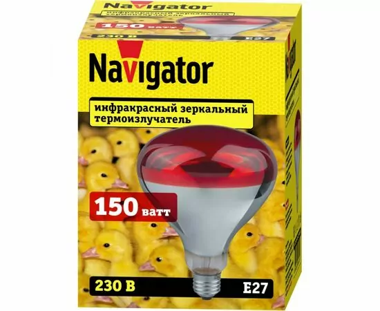 866352 - Navigator Лампа ИКЗК 150W E27 230-150 NI-R125-150-230-Е27-ИКЗК 93 971 (12!) (1)