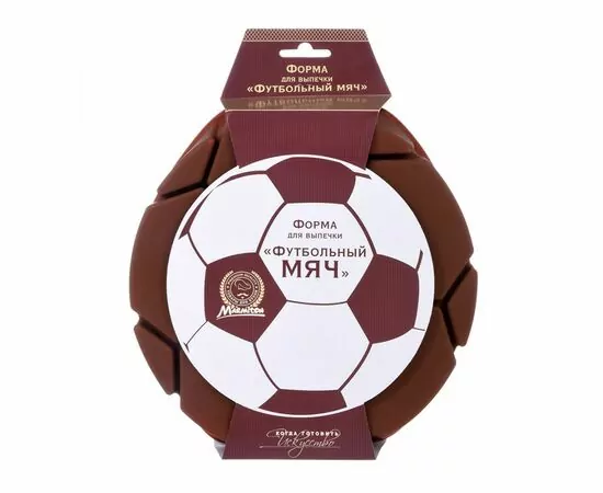 867105 - Форма силиконовая Футбольный мяч, 23*4 см, микс (1)