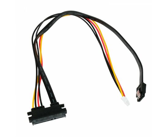 867205 - Кабель питания SATA Cablexpert, XH2.54 4pin+ Sata 7pin/Sata 7+15pin,30см,пакет (1)