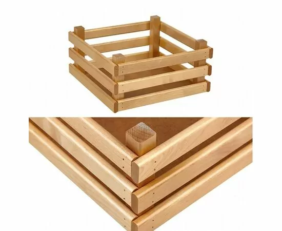 867407 - Ящик деревянный для хранения Polini Home Boxy, 25х25х12 см, лакированный (мест 1) (1)