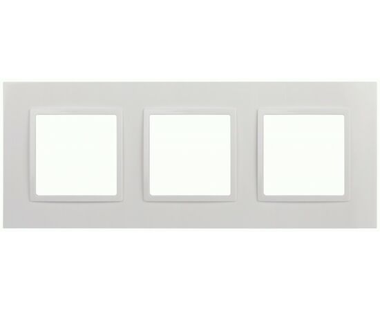 869047 - ЭРА Elegance Classic рамка пластик СУ 3 мест., белый 14-5013-01 60581 (1)