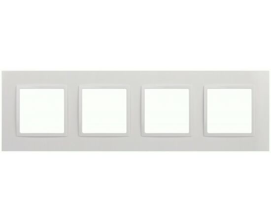 869052 - ЭРА Elegance Classic рамка пластик СУ 4 мест., белый 14-5014-01 60586 (1)