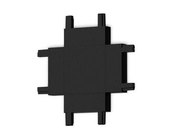 864542 - Ambrella Коннектор X-образный для накл. шинопровода Magnetic Ultra Slim GV1127 черн. 46x46x6 (1)