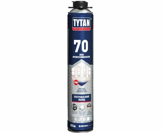 865192 - Tytan (Титан) Professional 70 Пена монтаж.(п/пистолет) летняя 870мл арт.15577 вес баллона 1000гр (1)