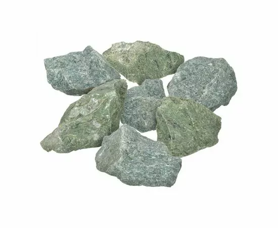 867179 - Камень Хакасский жадеит, колотый, мелкий (40-80мм), 10кг/коробка 33718, Банные штучки (1)