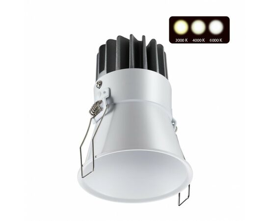 839545 - NOVOTECH 358908 SPOT NT22 228 бел. встр. св/д св-к LED 2K-4K-6K 12W 220V LANG (1)