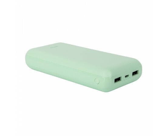 863960 - Perfeo Powerbank COLOR VIBE 20000 mah + Micro usb /In Micro usb /Out USB 1 А, 2.1A/ Mint (1)