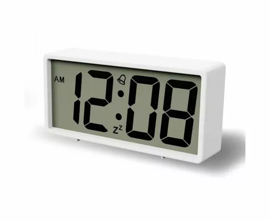 864046 - Perfeo Часы-будильник Tablo, белый, (PF-S6118) (1)
