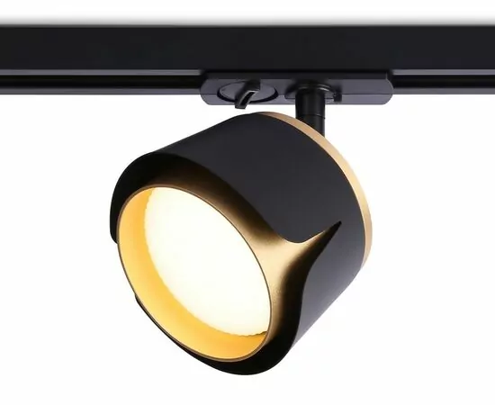 864590 - Ambrella однофазный светильник со сменной лампой GL5344 BK/GD черн./золото GX53 D100x66 (1)