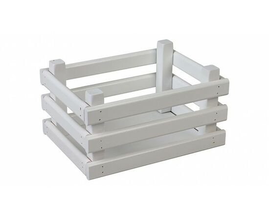 867378 - Ящик деревянный для хранения Polini Home Basket, 23х17х12 см, белый (мест 1) (1)