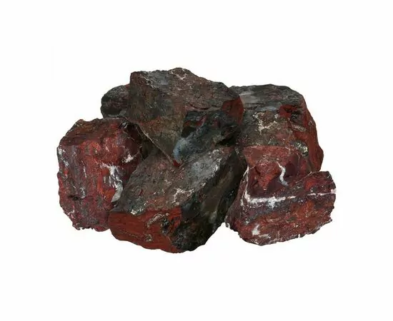 877349 - Камень Яшма сургучная, колотый, средний (70-140мм), 10кг/коробка 33722 Банные штучки (1)
