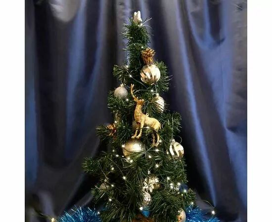 876774 - Feron Гирлянда Нить 100LED 5000К, 10м, IP20, зеленый шнур 3м, контроллер CL581 48629 (1)