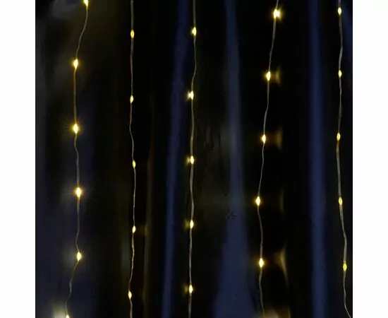 876795 - Feron Гирлянда - занавес Водопад 200LED 2x2м 2700K 2K IP20 сетевой шнур 3м CL26 48595 (1)